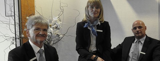 Bild: Der Vorstand der Nordth&uuml;ringer Voksbank
