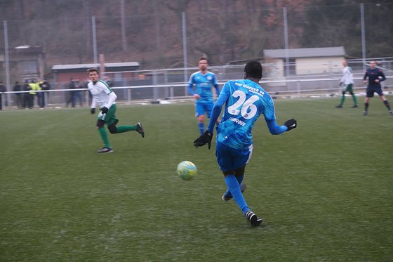 Bild: Nestor Djengoue im Spiel gegen Chemie Leipzig
