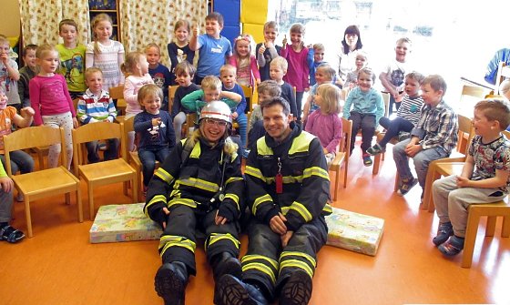Bild: Brandschutzwoche in Leimbacher Kita
