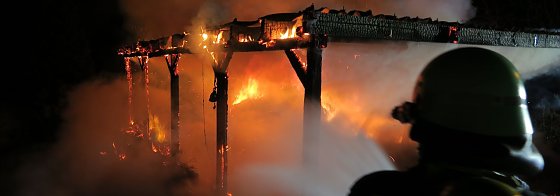 Bild: Carport und Renault gingen in Flammen auf