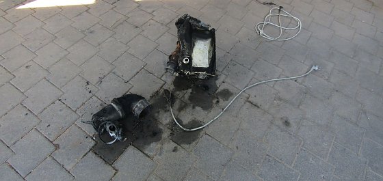 Bild: Die wahrscheinliche Brandursache