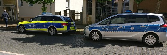 Bild: Polizei am Tatort