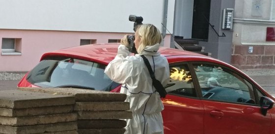 Bild: Spurensicherer am Werk