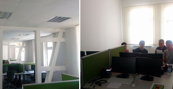 Bild: "Mini-Call-Center" in Betrieb genommen