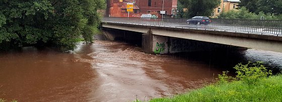 Bild: Blick auf die Zorge an der Gerhart-Hauptmann-Stra&szlig;e