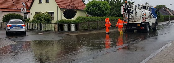 Bild: An der Salza &uuml;berflutet