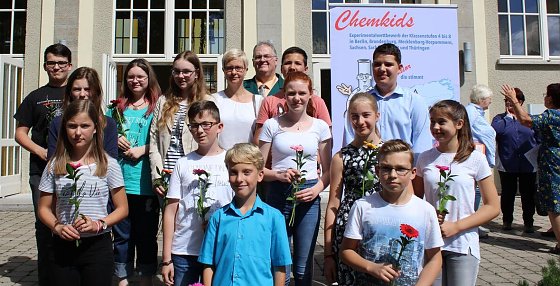 Bild: Die "Chemkids" des Nordh&auml;user Humboldt-Gymnasiums
