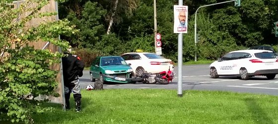 Bild: Unfall an der Kreuzung