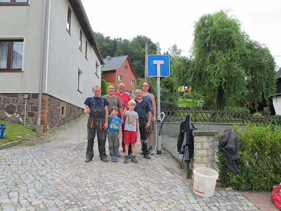 Bild: Arbeitseinsatz in Appenrode.