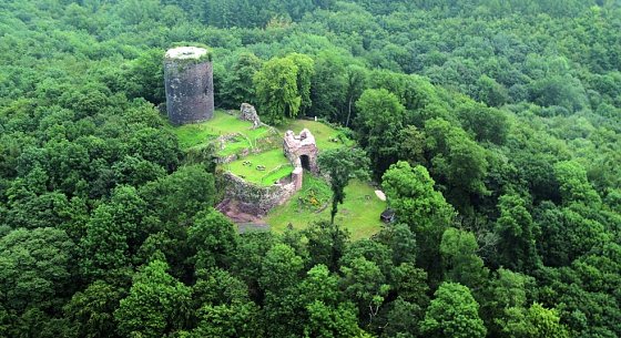 Bild: Die Ebersburg von oben
