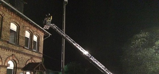Bild: Dachstuhlbrand in Wolkramshausen