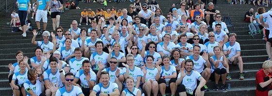 Bild: Team des S&uuml;dharz Klinikums beim Unternehmenslauf in Erfurt