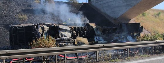Bild: Schwerer Unfall auf der A38
