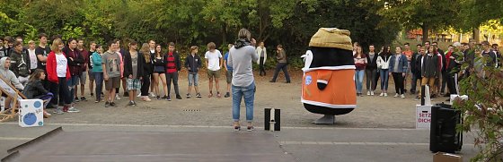 Bild: Roadshow auf dem Schulhof