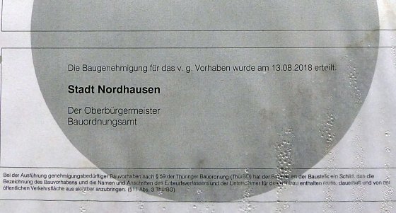 Bild: Baustellenschild
