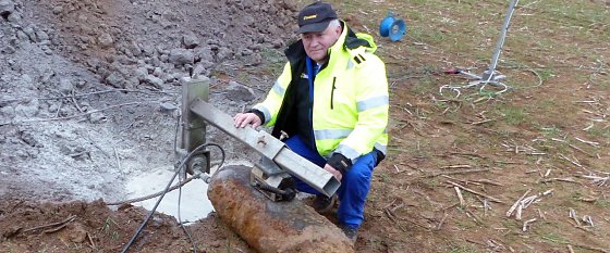 Bild: Andreas West nach getaner Arbeit