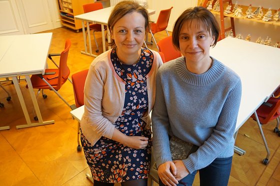 Yvette Schatz und Silke Schellbach vom Autismuszentrum "Kleine Wege" Foto: Susanne Schedwill