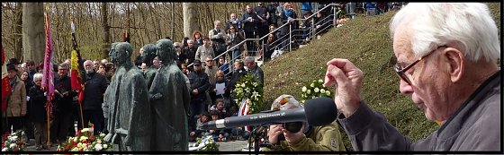 Bild: Albert van Hoeij im Jahr 2015 in der Gedenkst&auml;tte