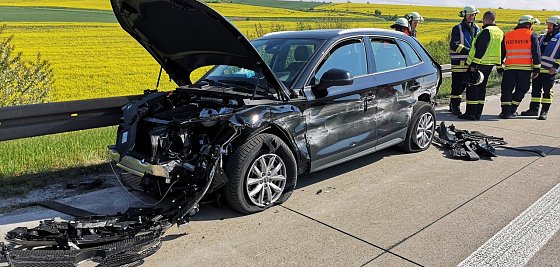 Bild: Unfall auf der A 38