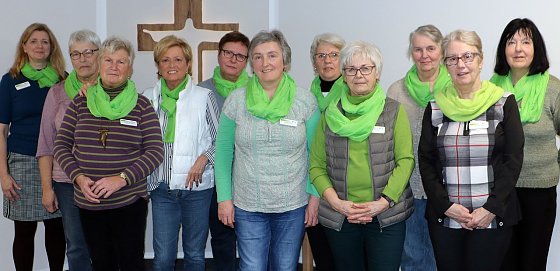Bild: Die Gr&uuml;nen Damen am S&uuml;dharz Klinikum