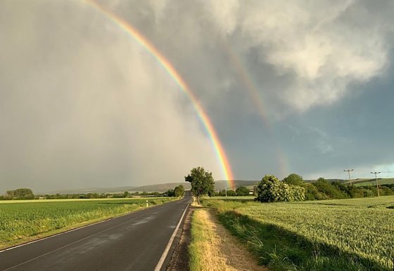 Bild: Regenbogen in der Goldenen Aue