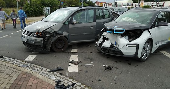 Bild: Ineinander gekracht