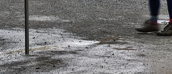Bild: Im Regen versunken