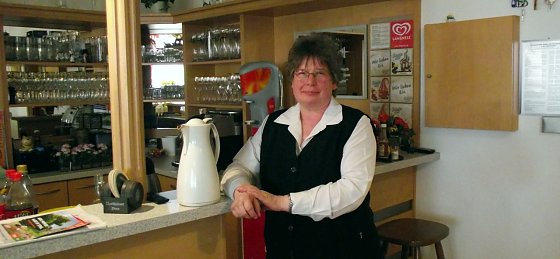 Bild: Steffi Spie&szlig; im Gastraum