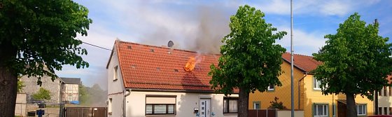 Bild: Wohnhaus brannte in Ilfeld