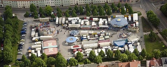 Bild: Luftbild vom August-Bebel-Platz