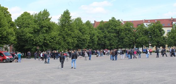 Bild: Der August-Bebel-Platz soll ein Parkhaus bekommen 