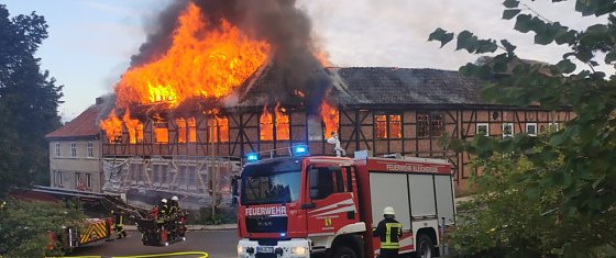 Bild: Gro&szlig;brand in Bleicherode