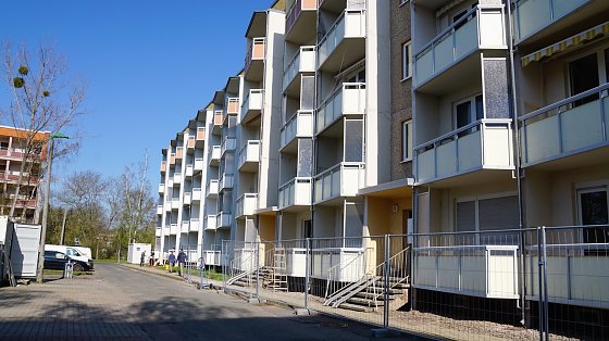 Bild: Ein aktueller Blick in den Innenhof des Ossietzky-Quartiers.