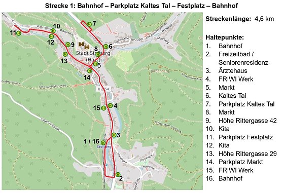 Bild: Linienf&uuml;hrung Strecke 1