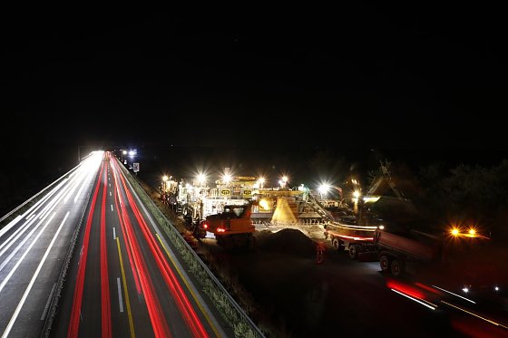 Bild: Nachtbaustelle A 9