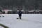 Fu&szlig;ball im Schnee