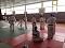 Sechs Judokas beim Kata-Seminar