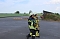 Feuerwehr&uuml;bung an der Biomethananlage in Bielen