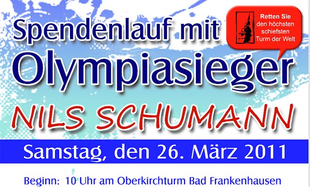 Bild: Spendenlauf Olympiasieger N. Schumann
