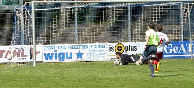 Bild: Das 1:0 f&uuml;r Nordhausen ist gefallen