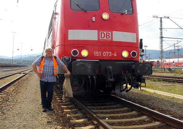 Bild: Frank Wallis an der BR 151