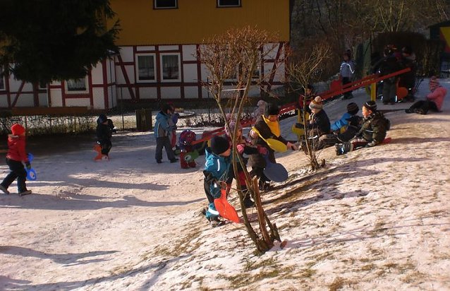Bild: Spa&szlig; im Schnee