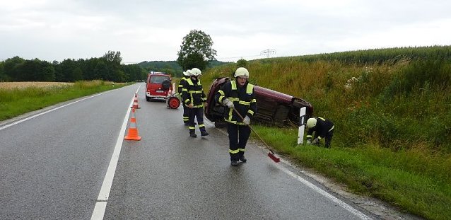 Bild: &Uuml;berschlagen und hart gelandet