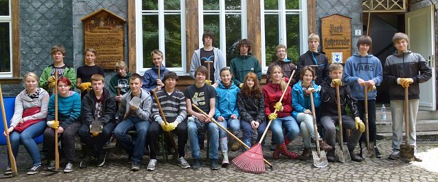 Bild: Arbeiten im Park