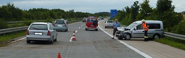 Bild: Unfall auf der A 38