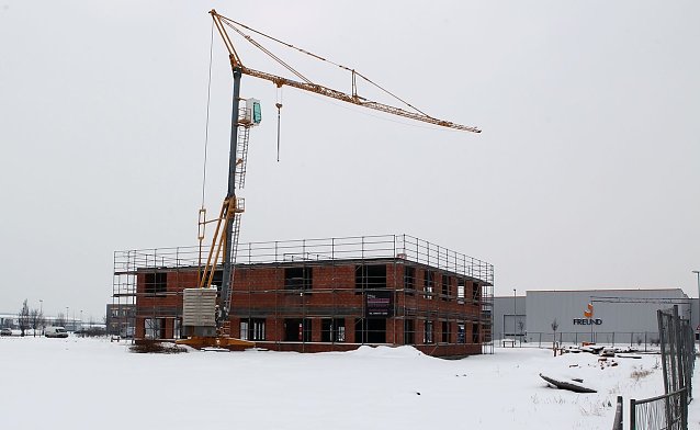 Bild: Blick auf den Rohbau