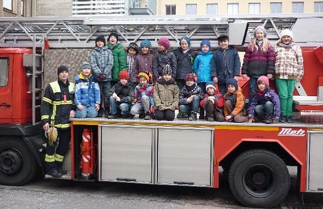 Bild: Besuch bei der Feuerwehr
