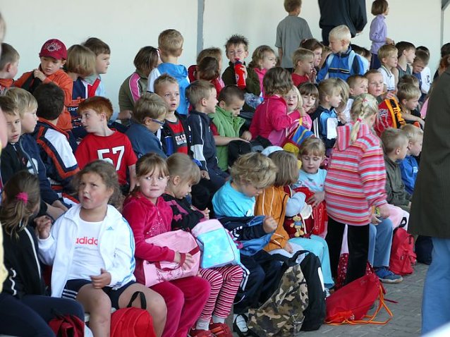 Bild: Begeisterung auf dem Sportplatz