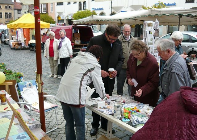 Bild: Infostand in Bleicherode