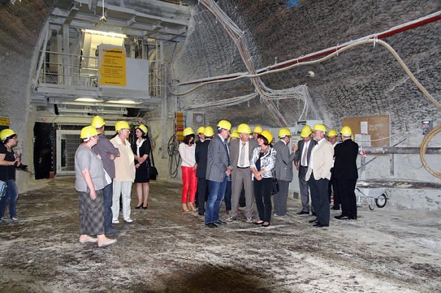 Bild: Lichtschau im Bergwerk